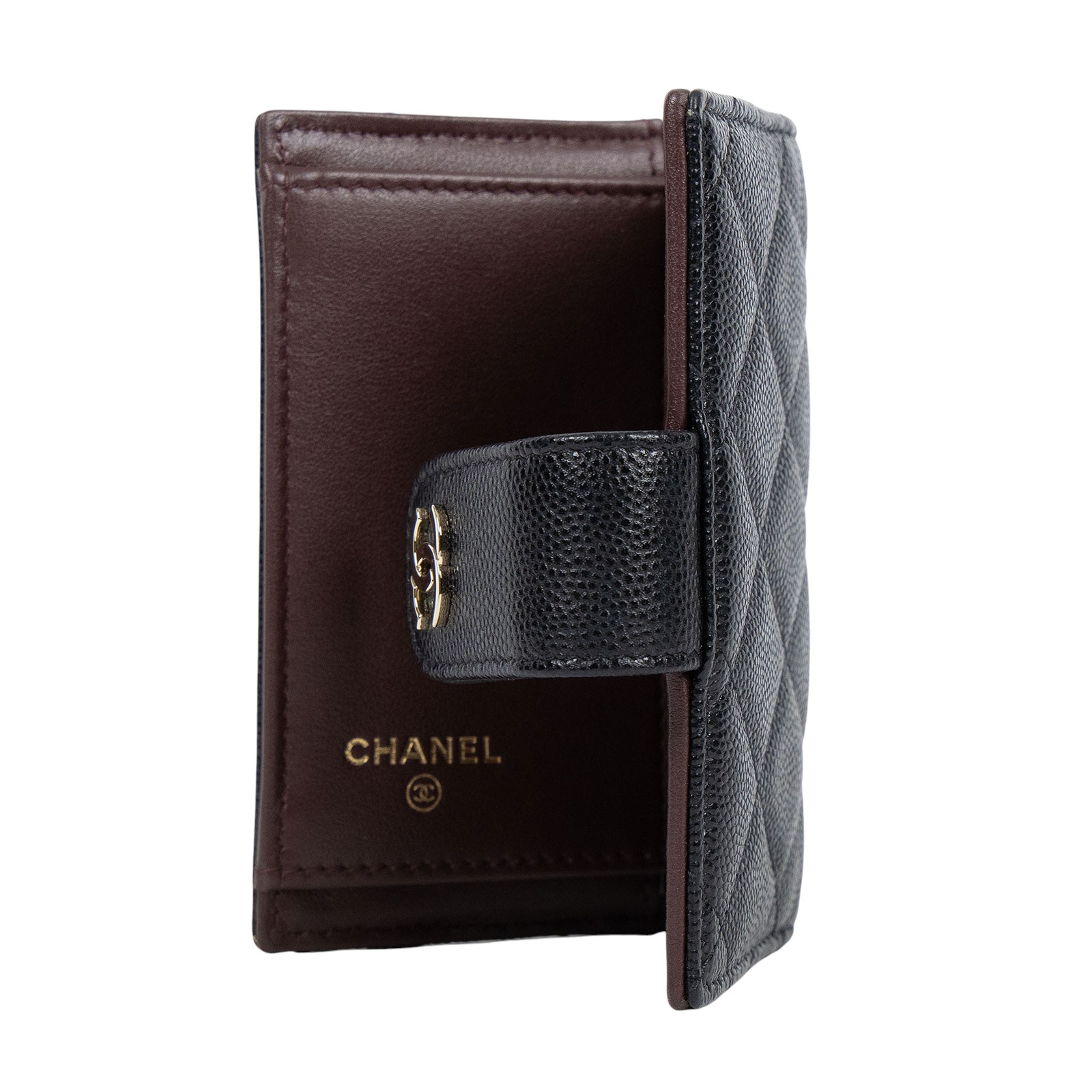 香奈兒 CHANEL 雙C 菱格紋 卡包 AP1991 30開黑荔枝卡包 原廠盒子/防塵袋