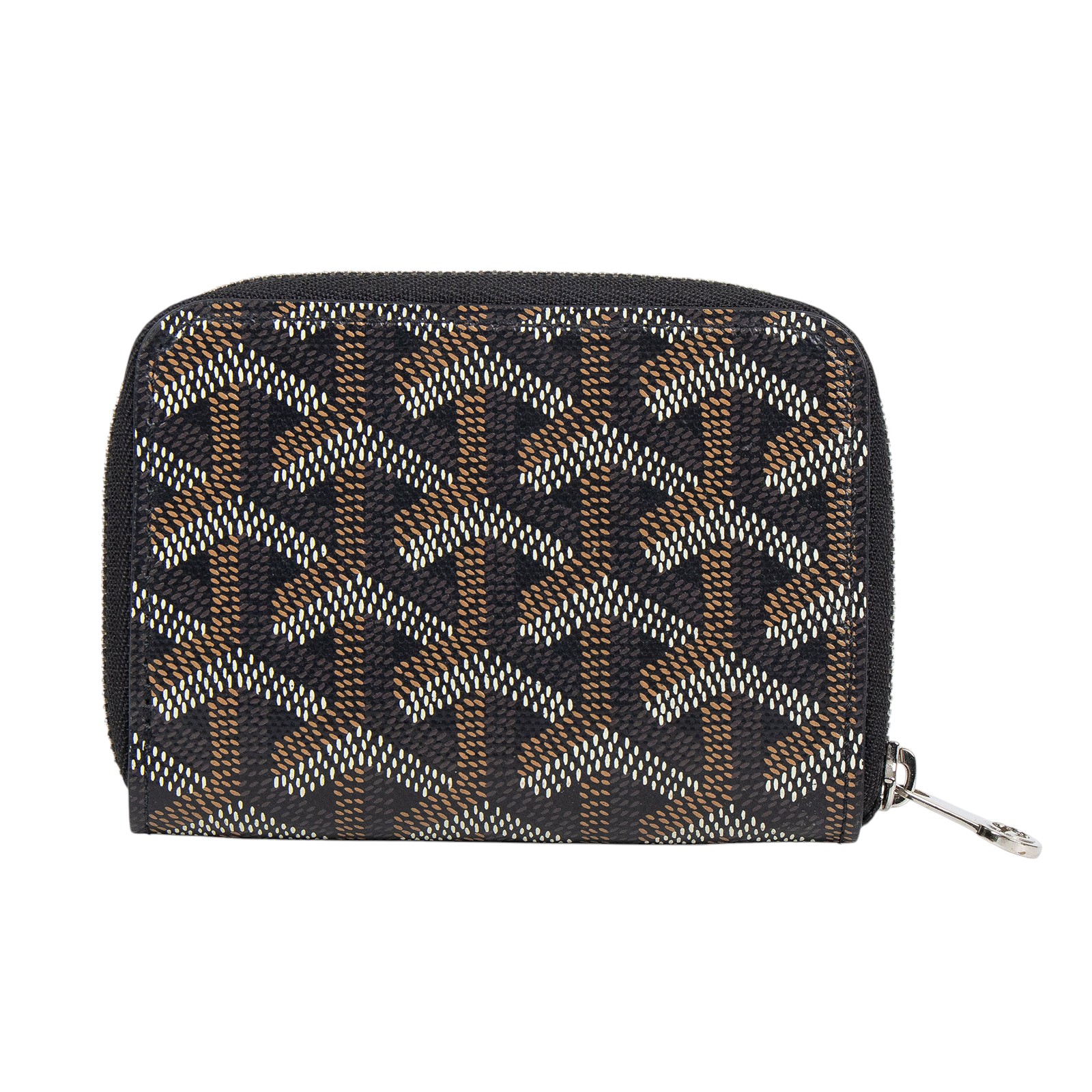 高雅德 GOYARD Matignon Mini Wallet 錢包 拉鍊 短夾 MATIGNMINTY 黑拉鍊卡包　汚 無附屬品