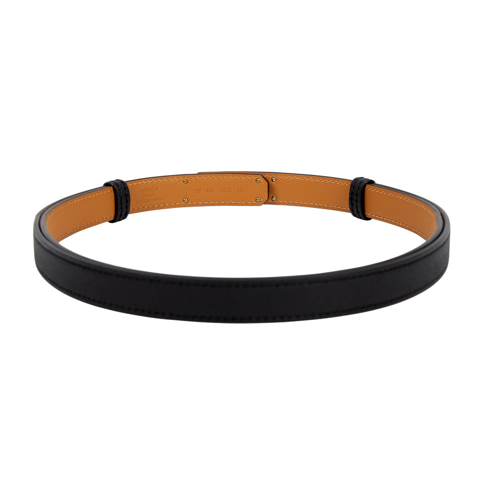 愛馬仕 Hermes Kelly 18 腰帶 KL18B W刻 黑KELLY皮帶 原廠盒子/防塵袋