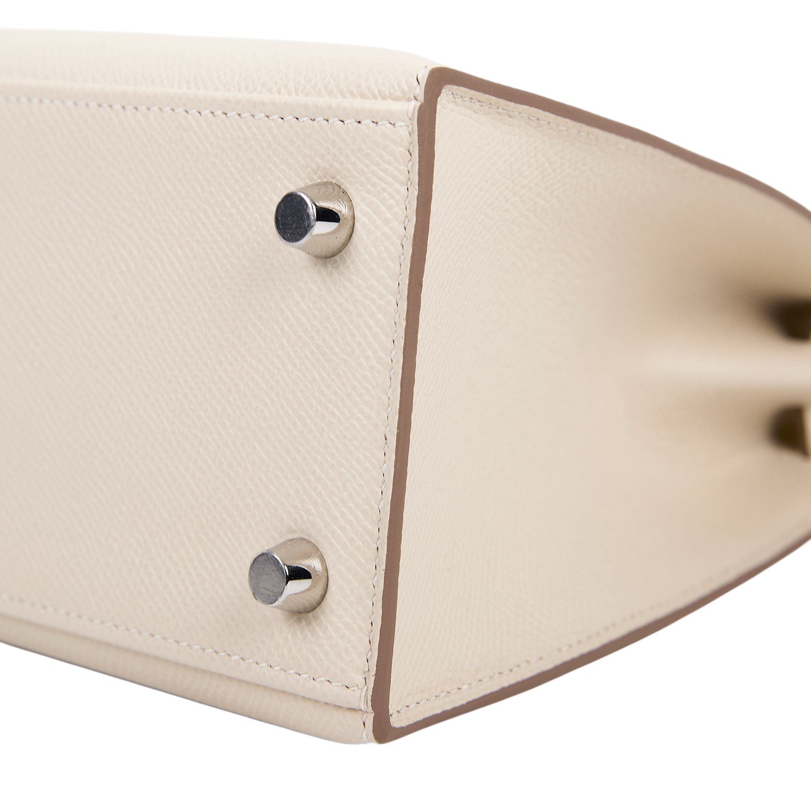 愛馬仕 Hermes Kelly Bag 凱莉包 25 KL25 W刻 白KELLY25 防塵袋/背帶/鎖組