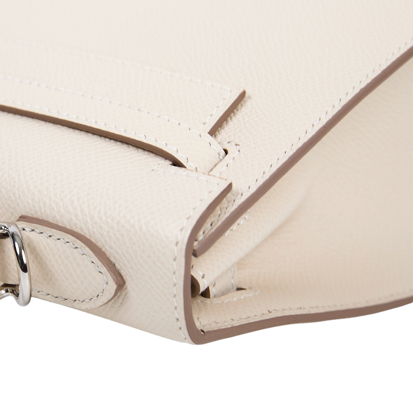 愛馬仕 Hermes Kelly Bag 凱莉包 25 KL25 W刻 白KELLY25 防塵袋/背帶/鎖組