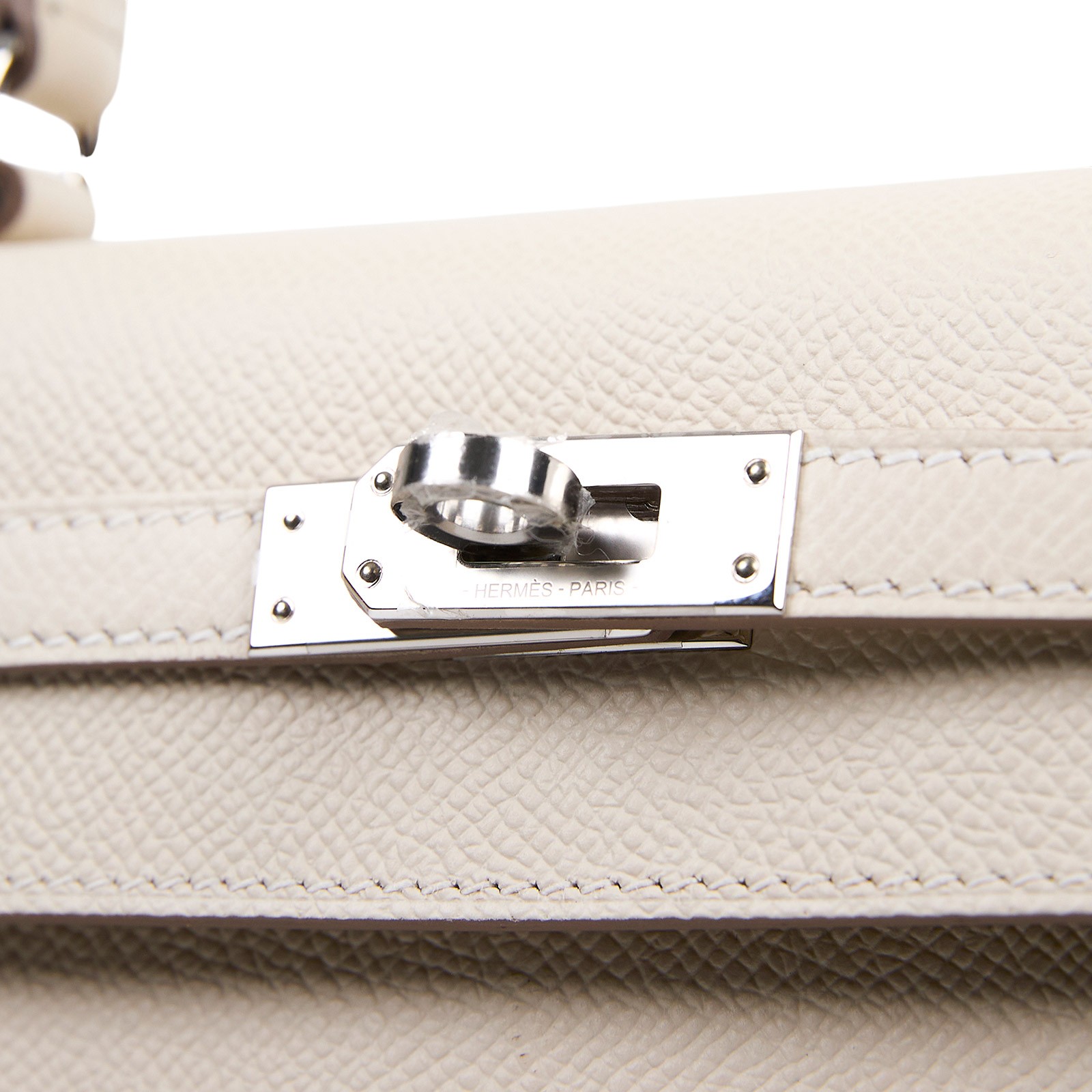 愛馬仕 Hermes Kelly Bag 凱莉包 25 KL25 W刻 白KELLY25 防塵袋/背帶/鎖組