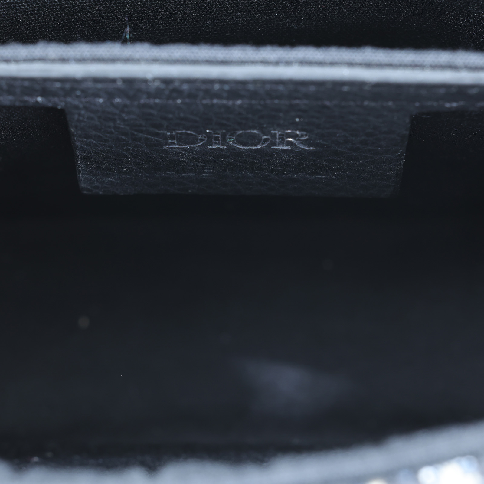迪奧 CHRISTIAN DIOR Saddle 迷你 翻蓋 郵差包 2ADCA435YKS 黑迷你老花郵差包　五金小傷 購買證明
