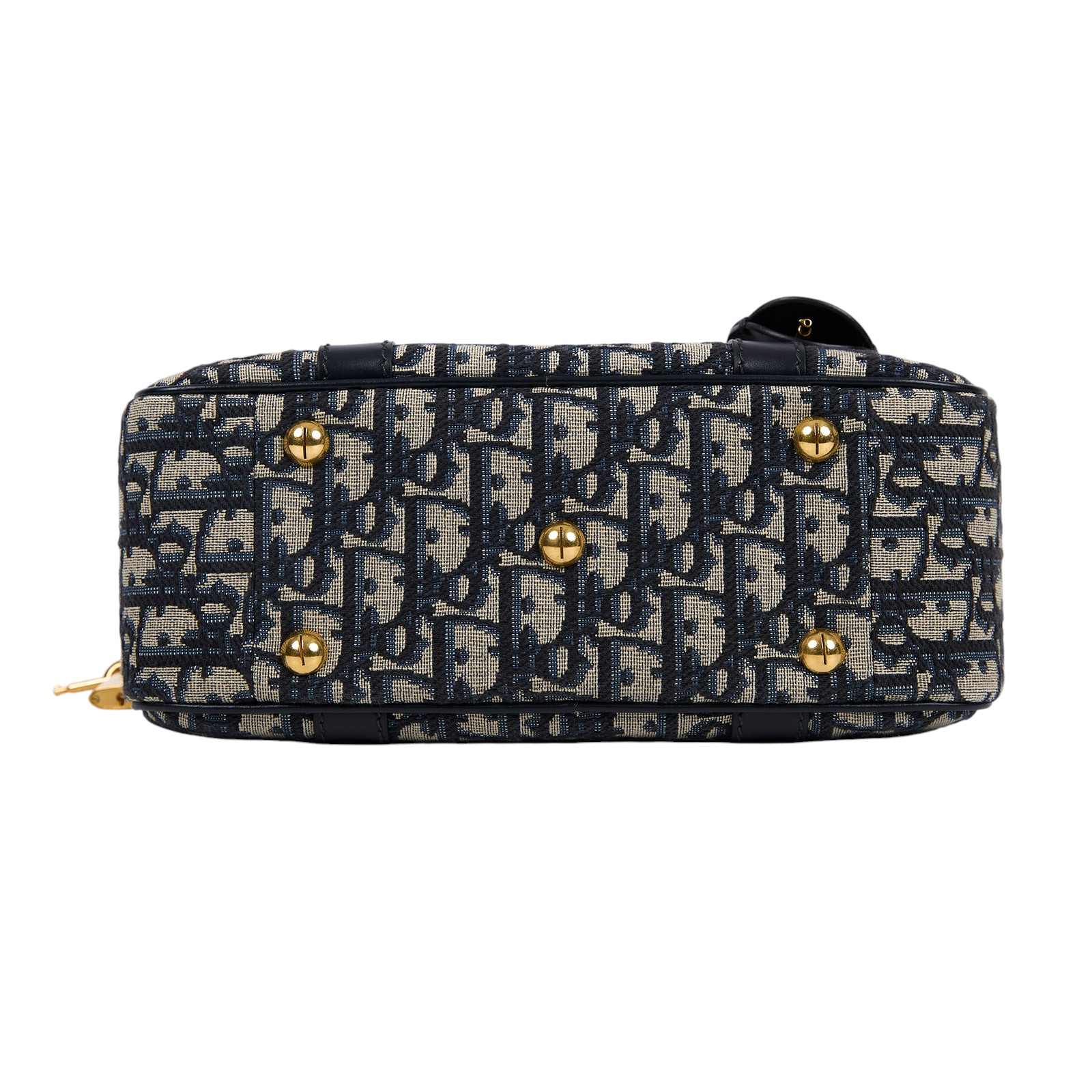 迪奧 CHRISTIAN DIOR D-Vibe 保齡球袋 中型 M1340UTZQ 老花保齡球包 背帶/鎖組/購買證明