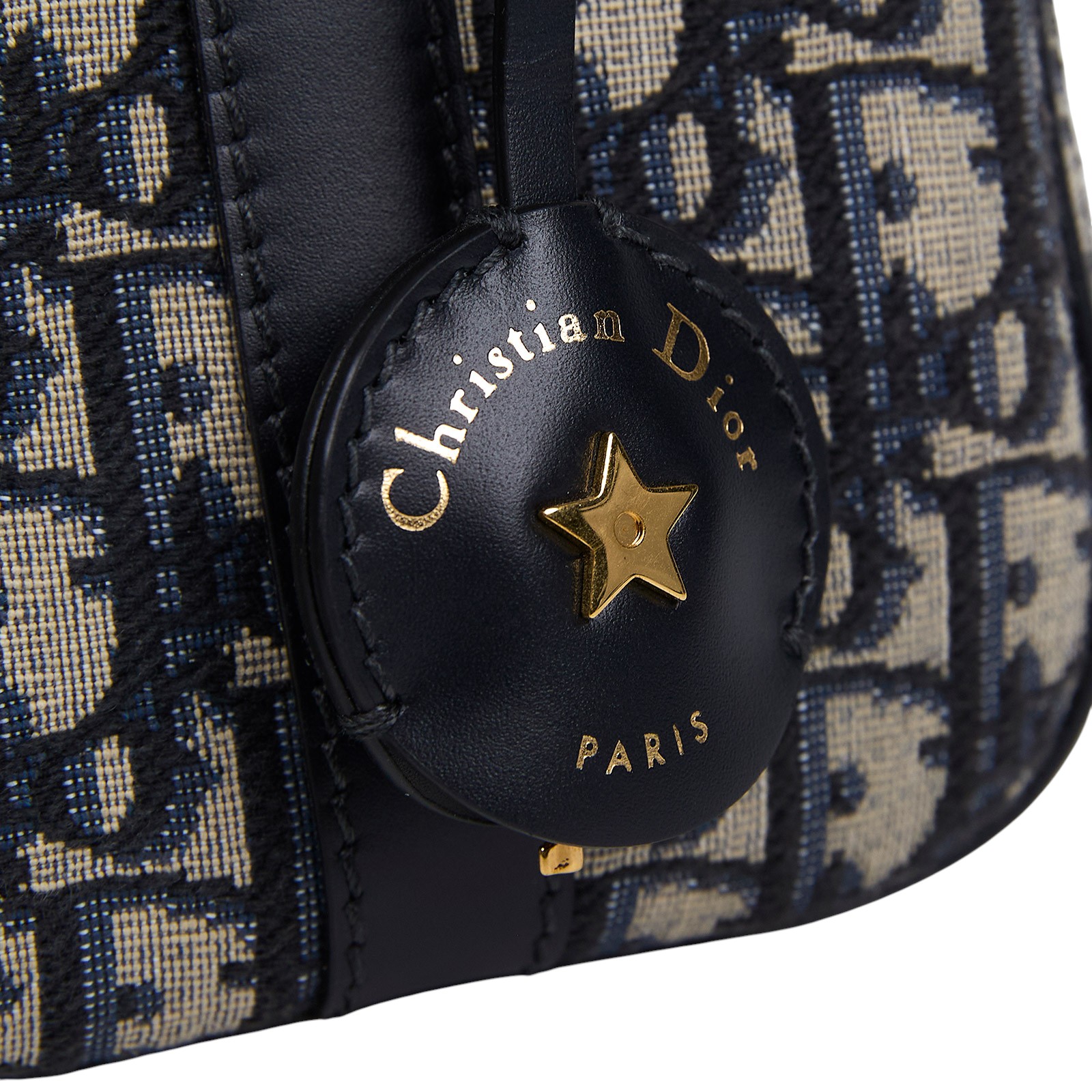 迪奧 CHRISTIAN DIOR D-Vibe 保齡球袋 中型 M1340UTZQ 老花保齡球包 背帶/鎖組/購買證明