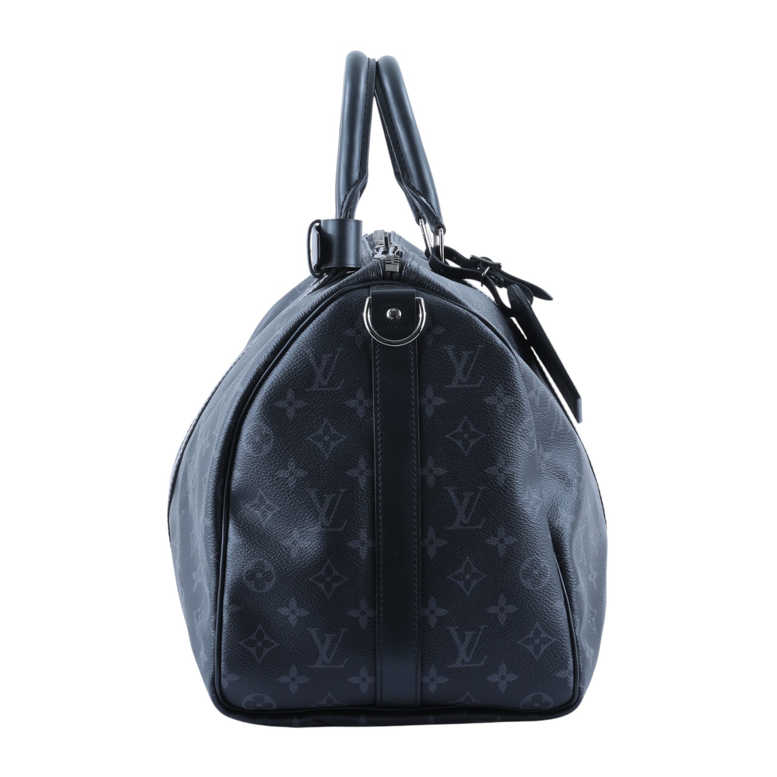 路易威登 LOUIS VUITTON Keepall Bandoulière 45 Eclipse帆布 波士頓包  旅行袋 M40569  背帶/鎖組/購買證明