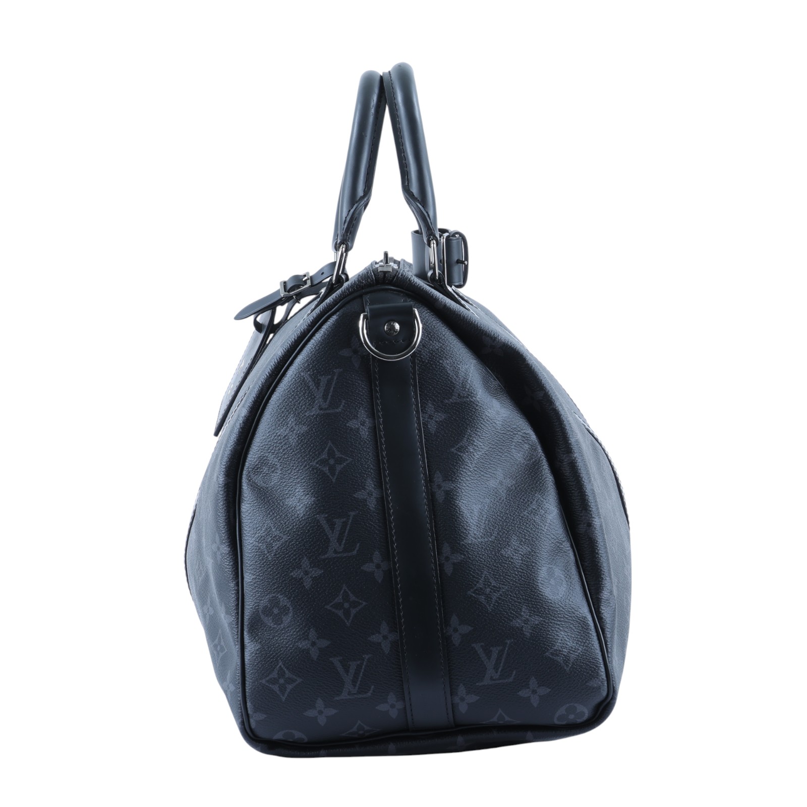 路易威登 LOUIS VUITTON Keepall Bandoulière 45 Eclipse帆布 波士頓包  旅行袋 M40569  背帶/鎖組/購買證明