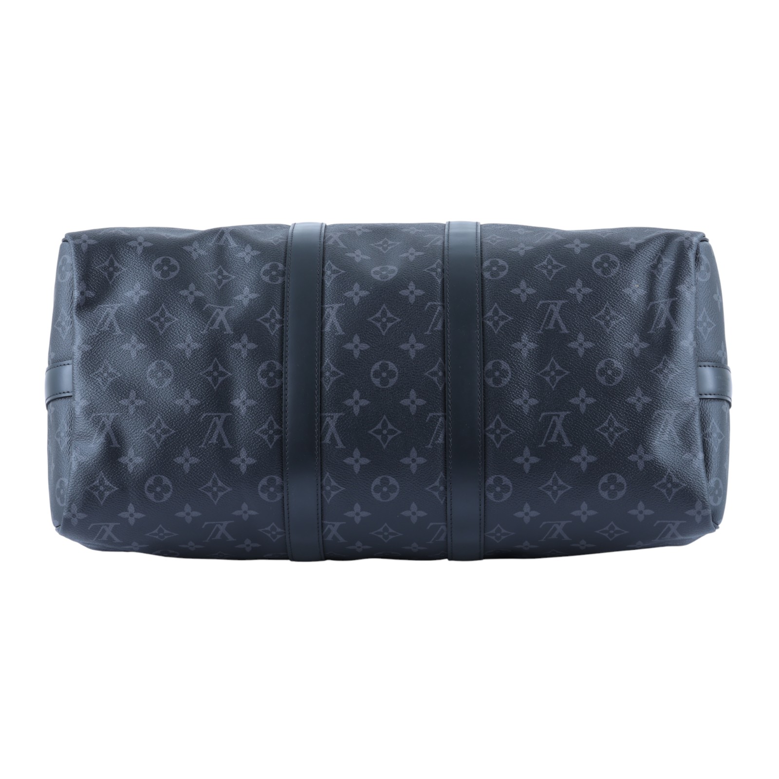 路易威登 LOUIS VUITTON Keepall Bandoulière 45 Eclipse帆布 波士頓包  旅行袋 M40569  背帶/鎖組/購買證明