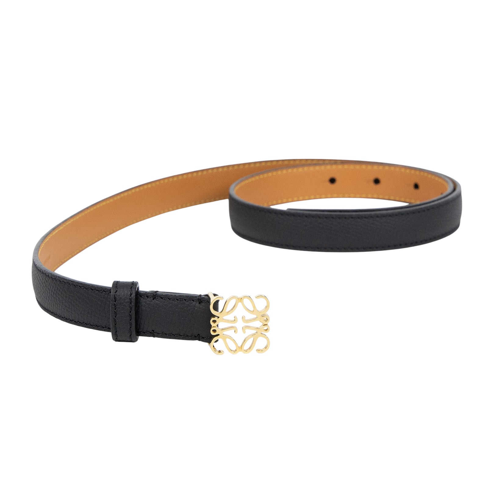 羅意威 LOEWE Anagram 腰帶  黑皮帶 無附屬品