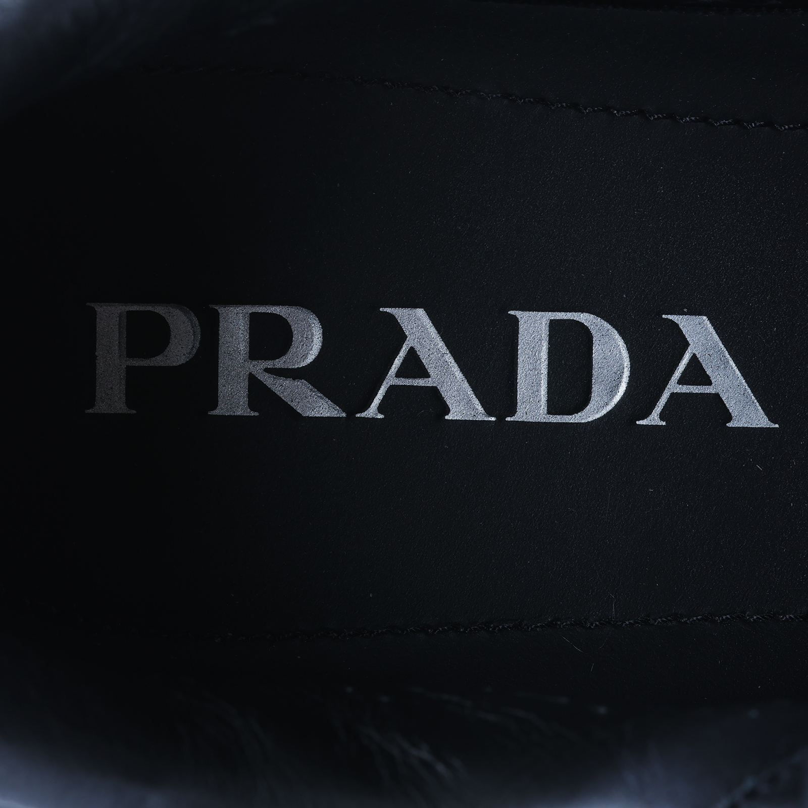 普拉達 PRADA Prax 01 皮革運動鞋 2EE369_3LKI_40 黑亮面皮革運動鞋 無附屬品