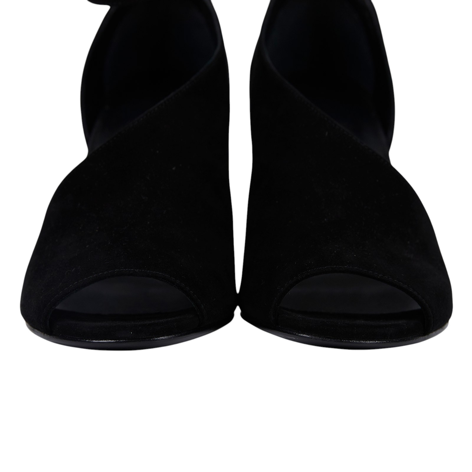 愛馬仕 Hermes 踝帶 高跟 涼鞋 H162056Zv02370 #37 黑麂皮高跟鞋 原廠盒子/防塵袋