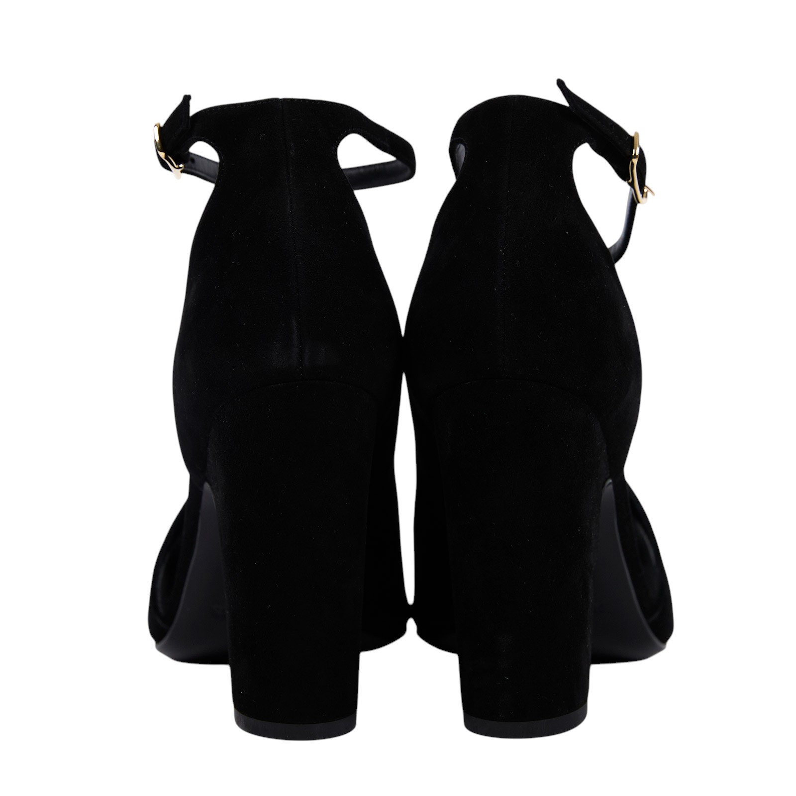 愛馬仕 Hermes 踝帶 高跟 涼鞋 H162056Zv02370 #37 黑麂皮高跟鞋 原廠盒子/防塵袋