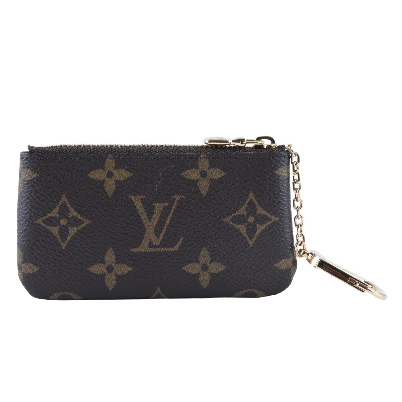 路易威登 LOUIS VUITTON 鑰匙零錢包 吊飾 經典帆布 M62650 晶片款 原花拉鍊鑰匙包 無附屬品