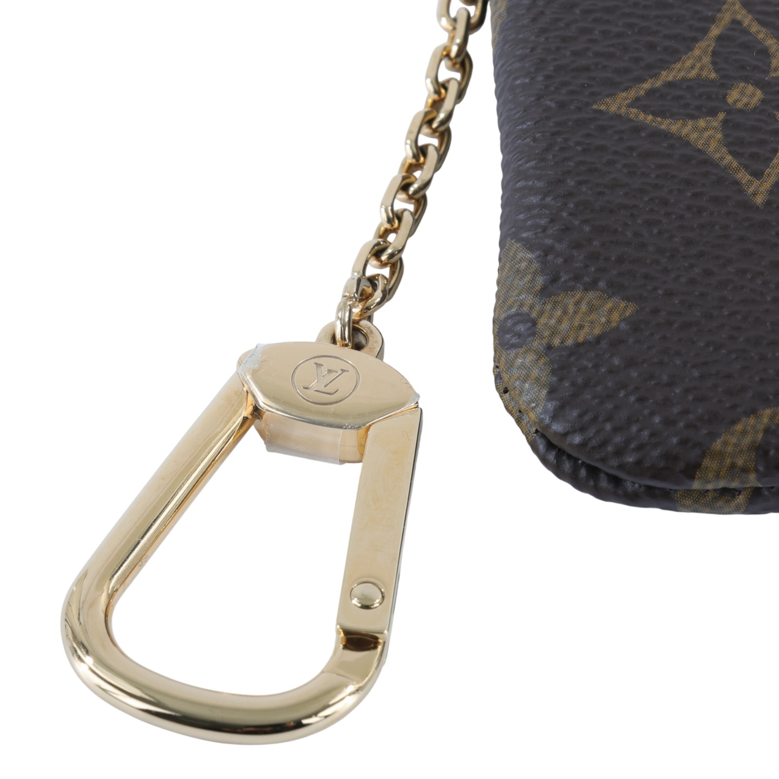 路易威登 LOUIS VUITTON 鑰匙零錢包 吊飾 經典帆布 M62650 晶片款 原花拉鍊鑰匙包 無附屬品