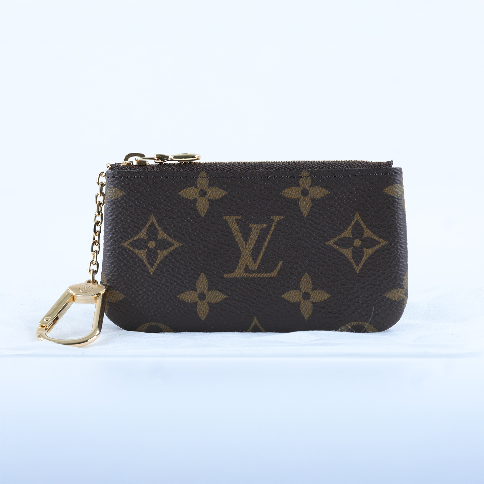 路易威登 LOUIS VUITTON 鑰匙零錢包 吊飾 經典帆布 M62650 晶片款 原花拉鍊鑰匙包 無附屬品