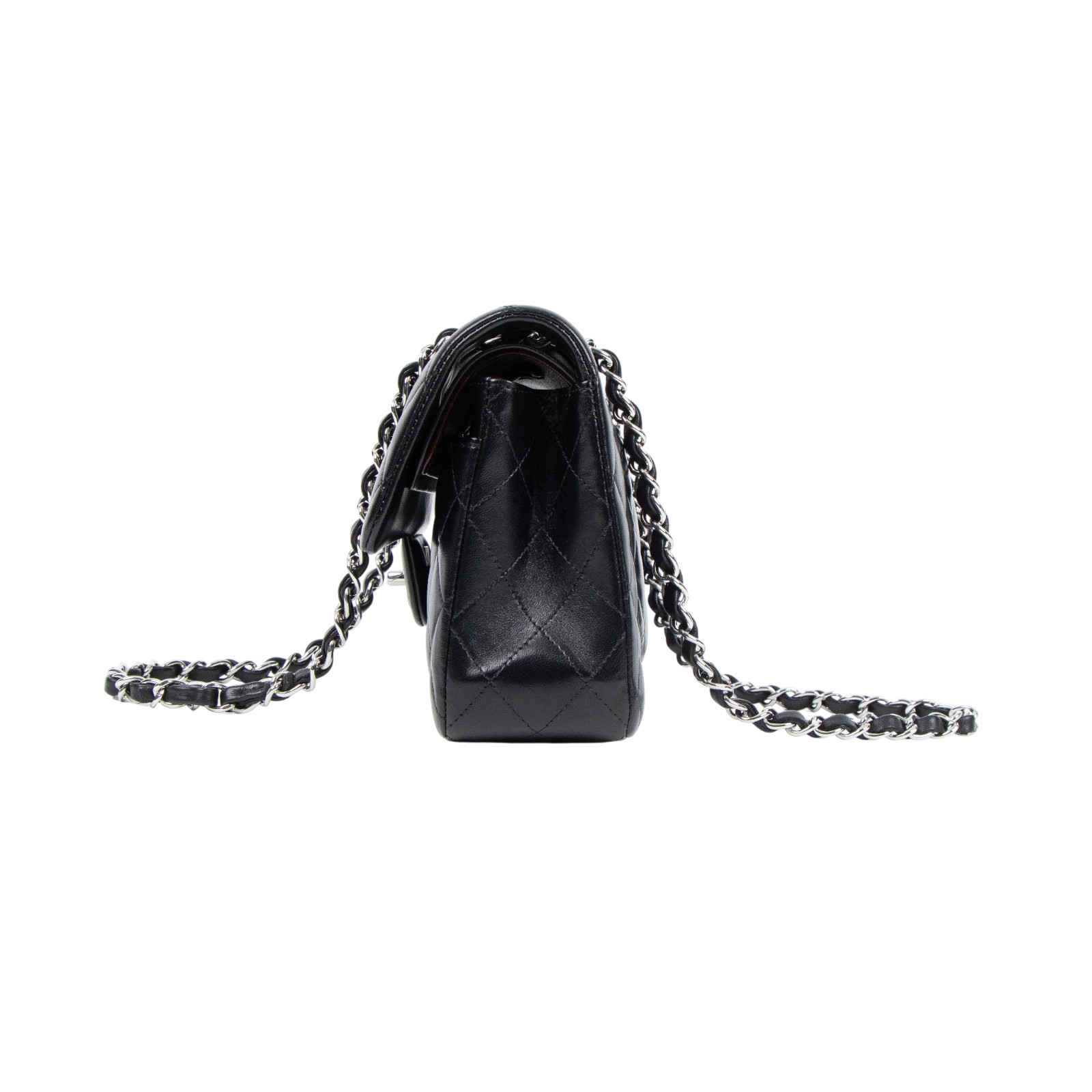 香奈兒 CHANEL CF 經典 小型 口蓋包 A01113 Y01480 黑色羊皮COCO23 原廠盒子/防塵袋/購買證明影本