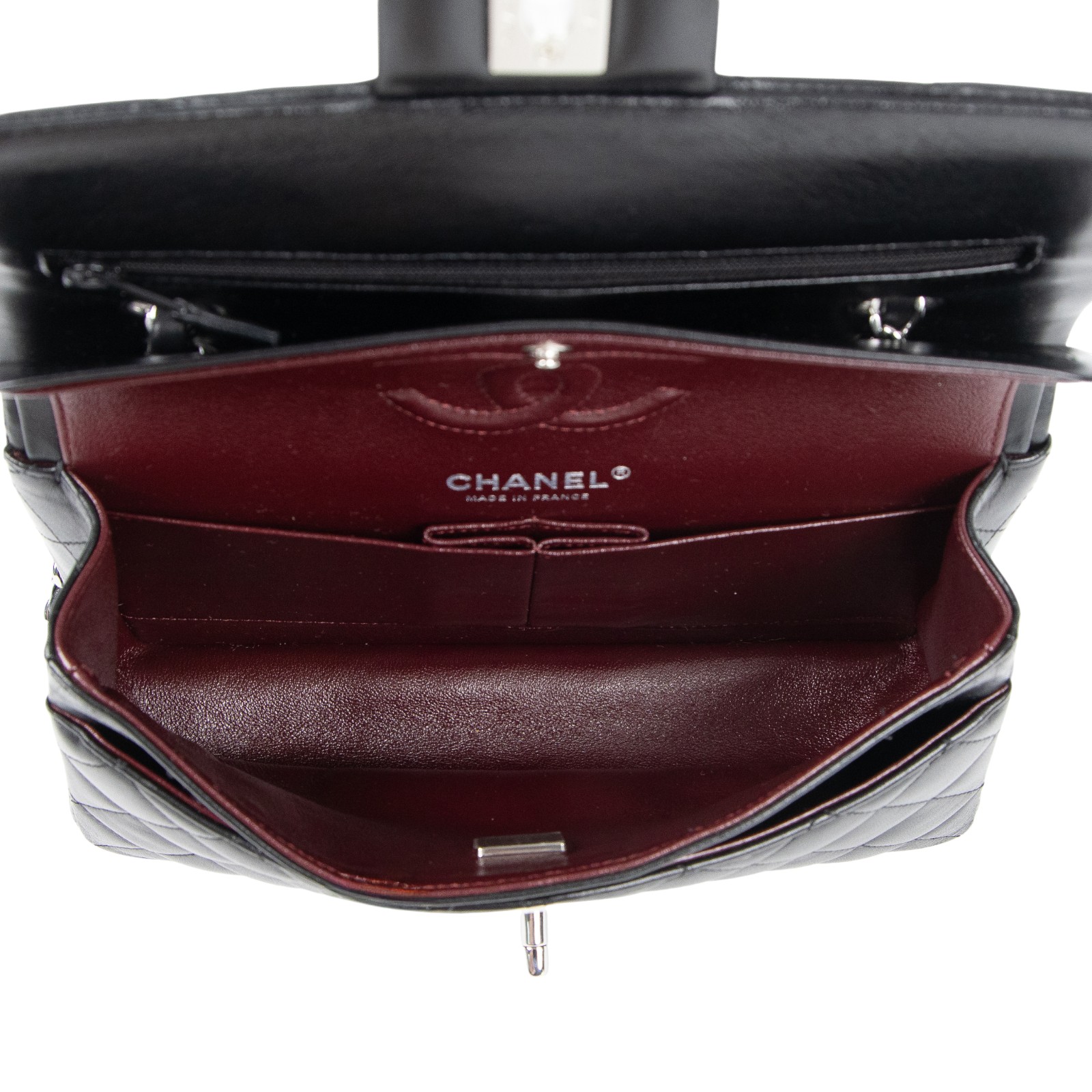 香奈兒 CHANEL CF 經典 小型 口蓋包 A01113 Y01480 黑色羊皮COCO23 原廠盒子/防塵袋/購買證明影本