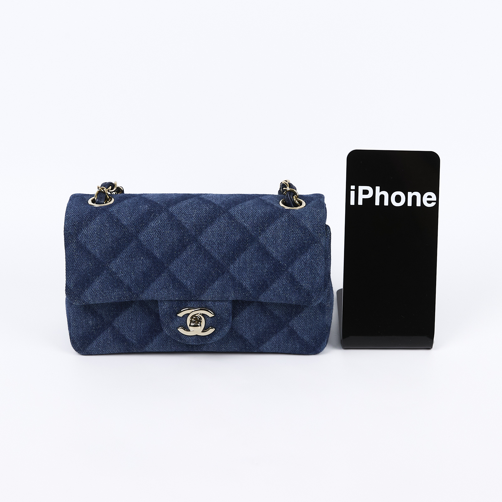 香奈兒 CHANEL CF 迷你 口蓋包 A69900 B09077 晶片款 丹寧COCO20 原廠盒子/防塵袋