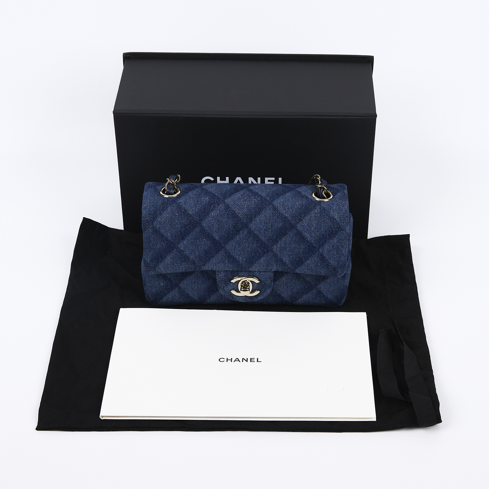 香奈兒 CHANEL CF 迷你 口蓋包 A69900 B09077 晶片款 丹寧COCO20 原廠盒子/防塵袋