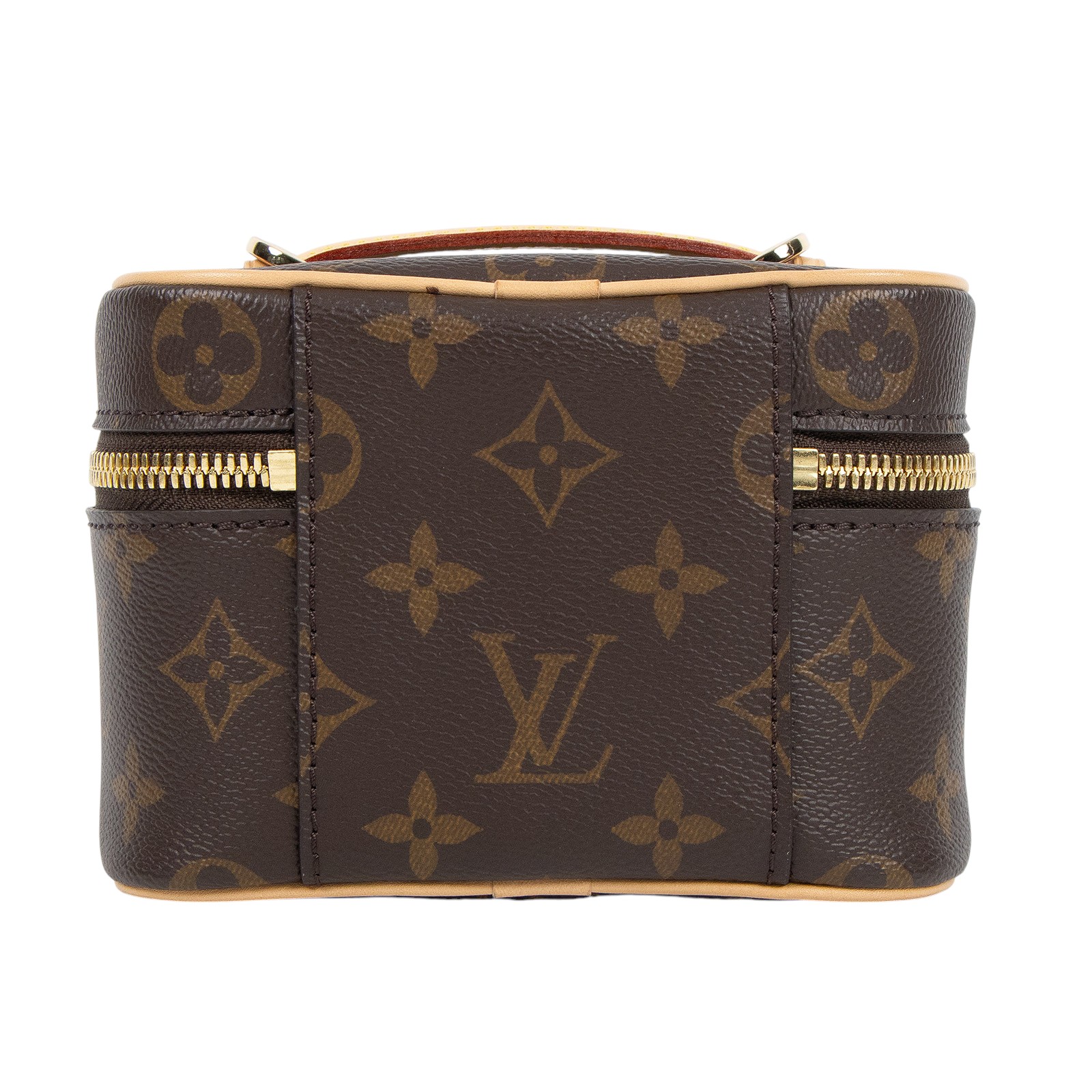 路易威登 LOUIS VUITTON Nice Nano 經典帆布 梳洗袋 化妝箱 M44936 原花Nice Nano化妝包 原廠盒子/防塵袋