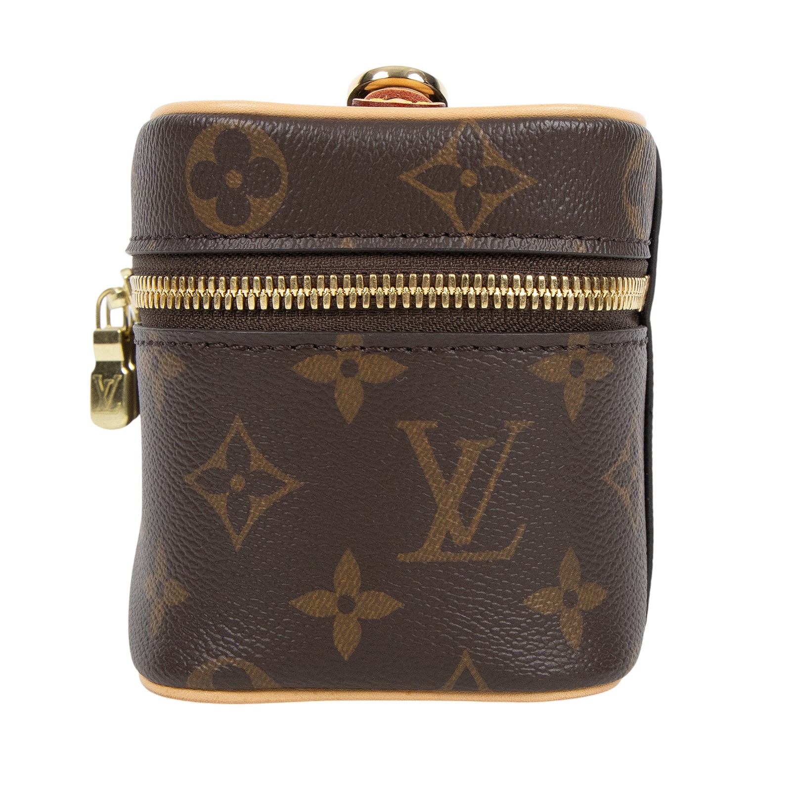 路易威登 LOUIS VUITTON Nice Nano 經典帆布 梳洗袋 化妝箱 M44936 原花Nice Nano化妝包 原廠盒子/防塵袋
