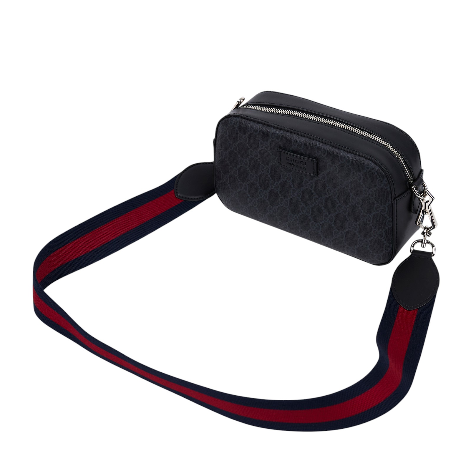 古馳 GUCCI GG 黑色 斜揹袋 574886 K5RLN 黑G紋相機包 原廠盒子/防塵袋/購買證明