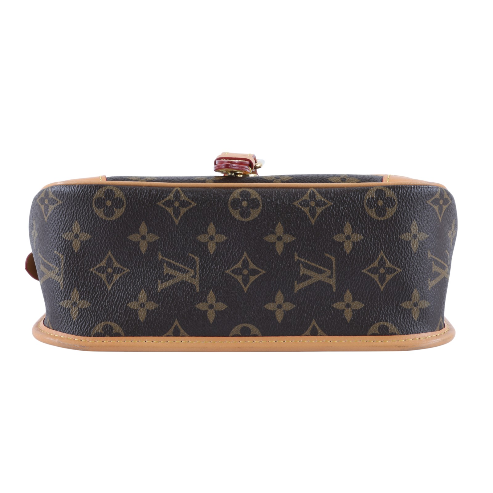 路易威登 LOUIS VUITTON Diane 腋下包法棍 單肩背包 經典帆布 M45985 晶片款 原花DIANE 防塵袋/購買證明