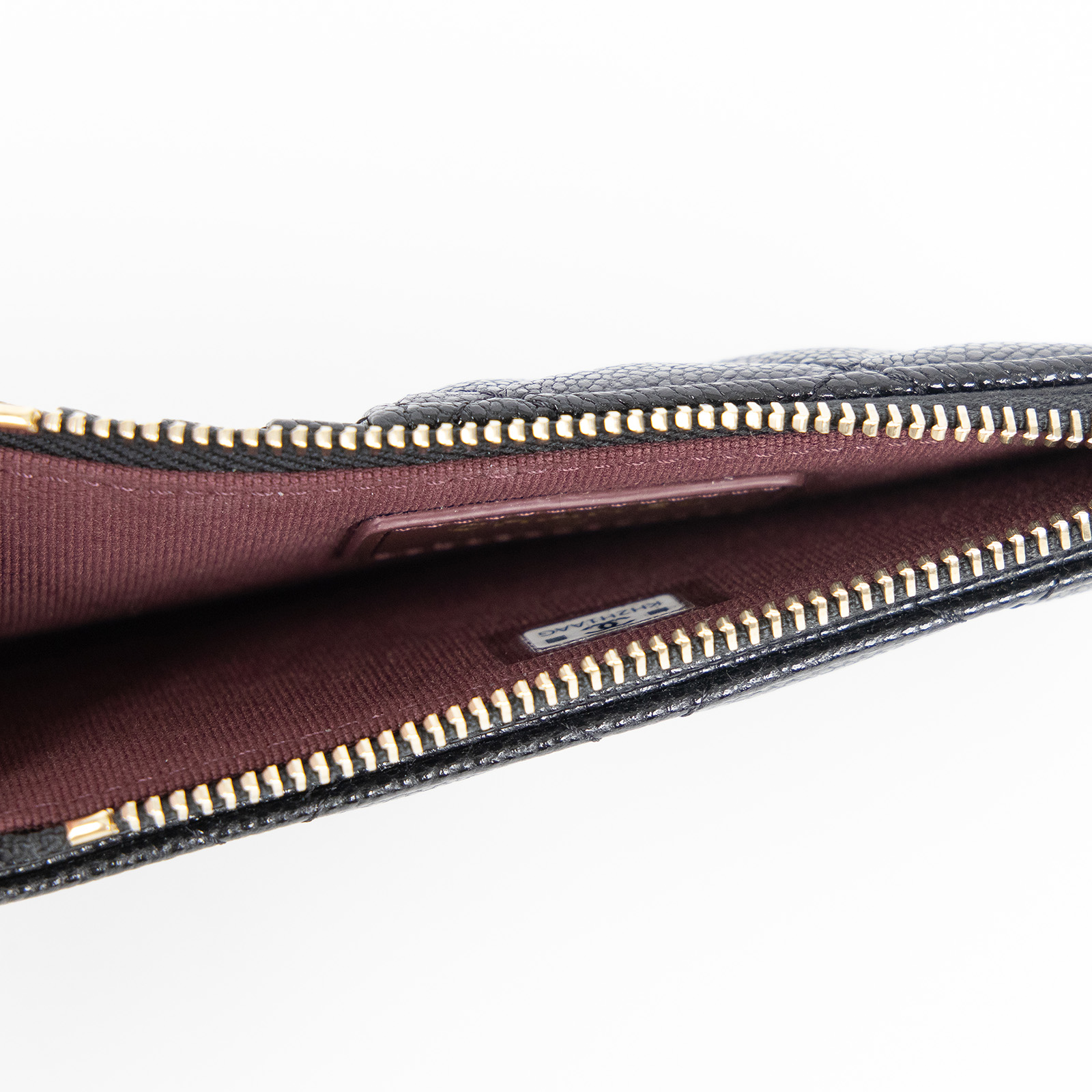 香奈兒 CHANEL CC 拉鏈 卡包 AP2570 B10583 晶片款 黑金荔枝零錢卡包 防塵袋/原廠盒子/購買證明