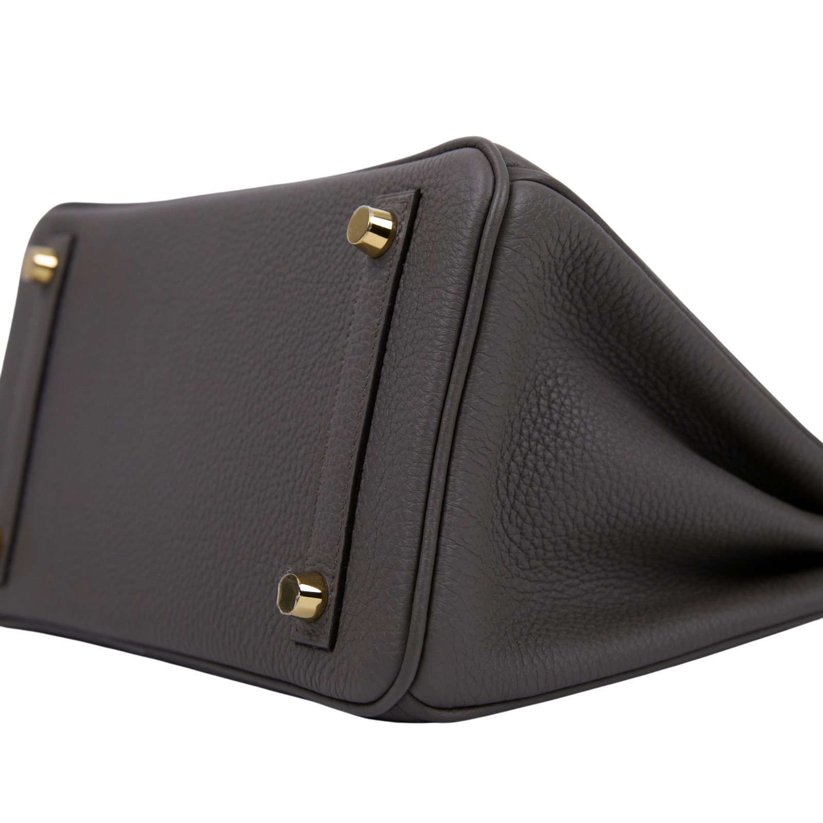 愛馬仕 Hermes Birkin Bag 柏金包 25 金色五金 錫器灰色 H041344CC8F /U刻  原廠盒子/防塵袋/鎖組/購買證明 全配