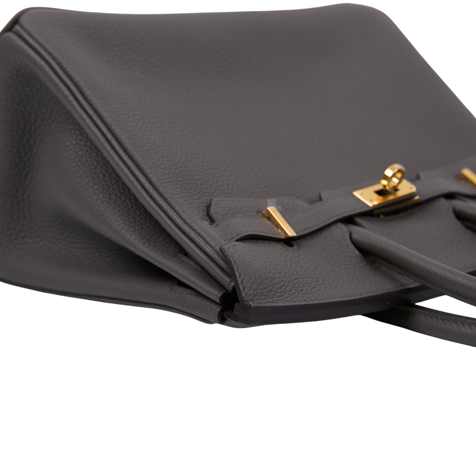 愛馬仕 Hermes Birkin Bag 柏金包 25 金色五金 錫器灰色 H041344CC8F /U刻  原廠盒子/防塵袋/鎖組/購買證明 全配