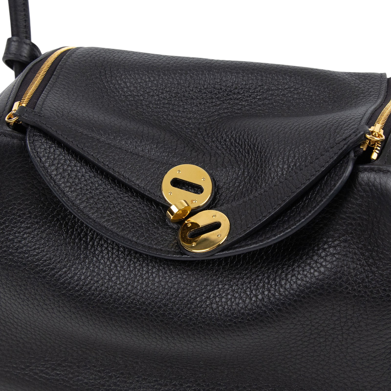 愛馬仕 Hermes Lindy 琳迪包 26 黑色 金色五金 H073428CC89 /W刻  原廠盒子/防塵袋/購買證明