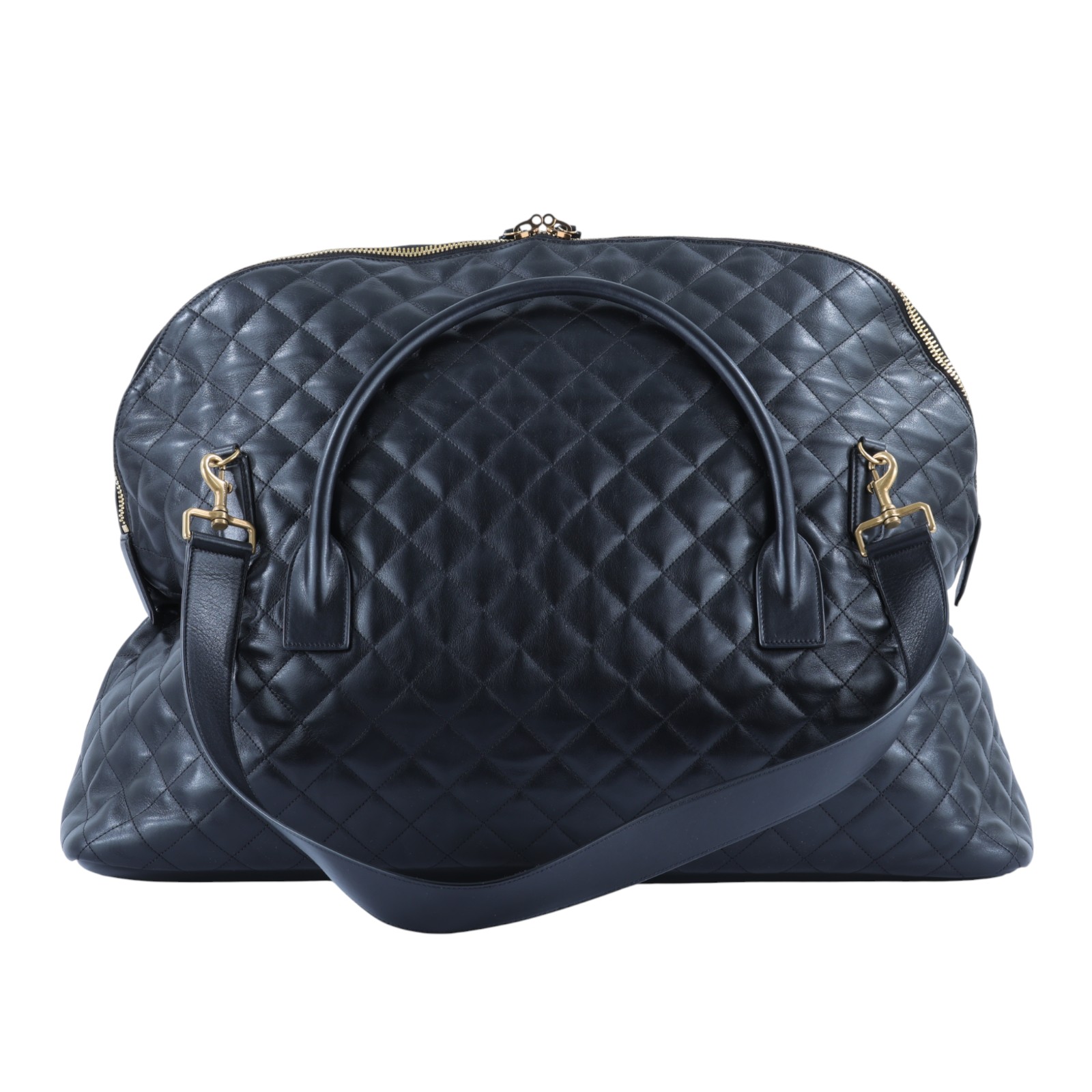 聖羅蘭 YSL SAINT LAURENT Es Gian 行李袋 736009AABK9 黑ES GIAN行李袋 防塵袋/背帶/鎖組