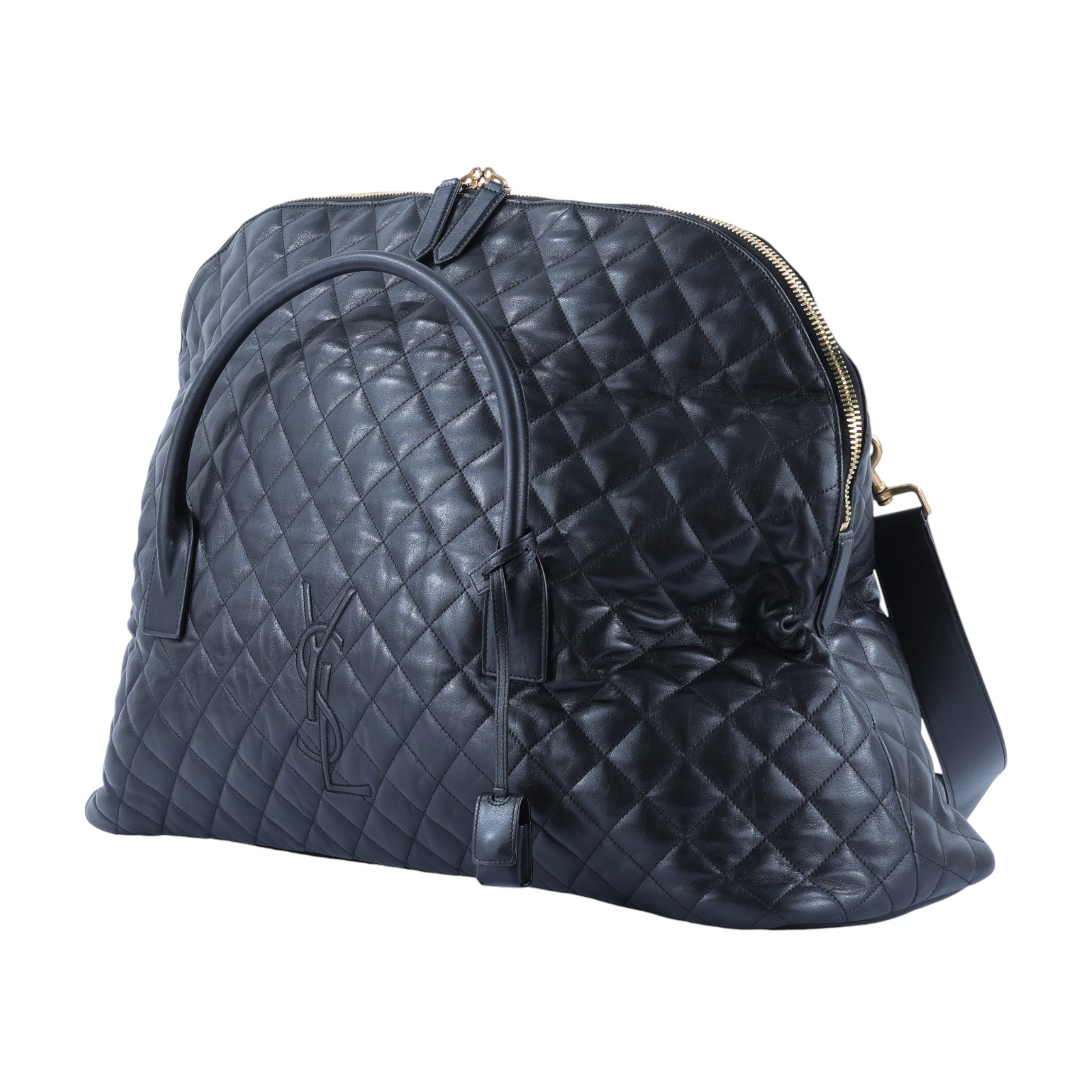 聖羅蘭 YSL SAINT LAURENT Es Gian 行李袋 736009AABK9 黑ES GIAN行李袋 防塵袋/背帶/鎖組