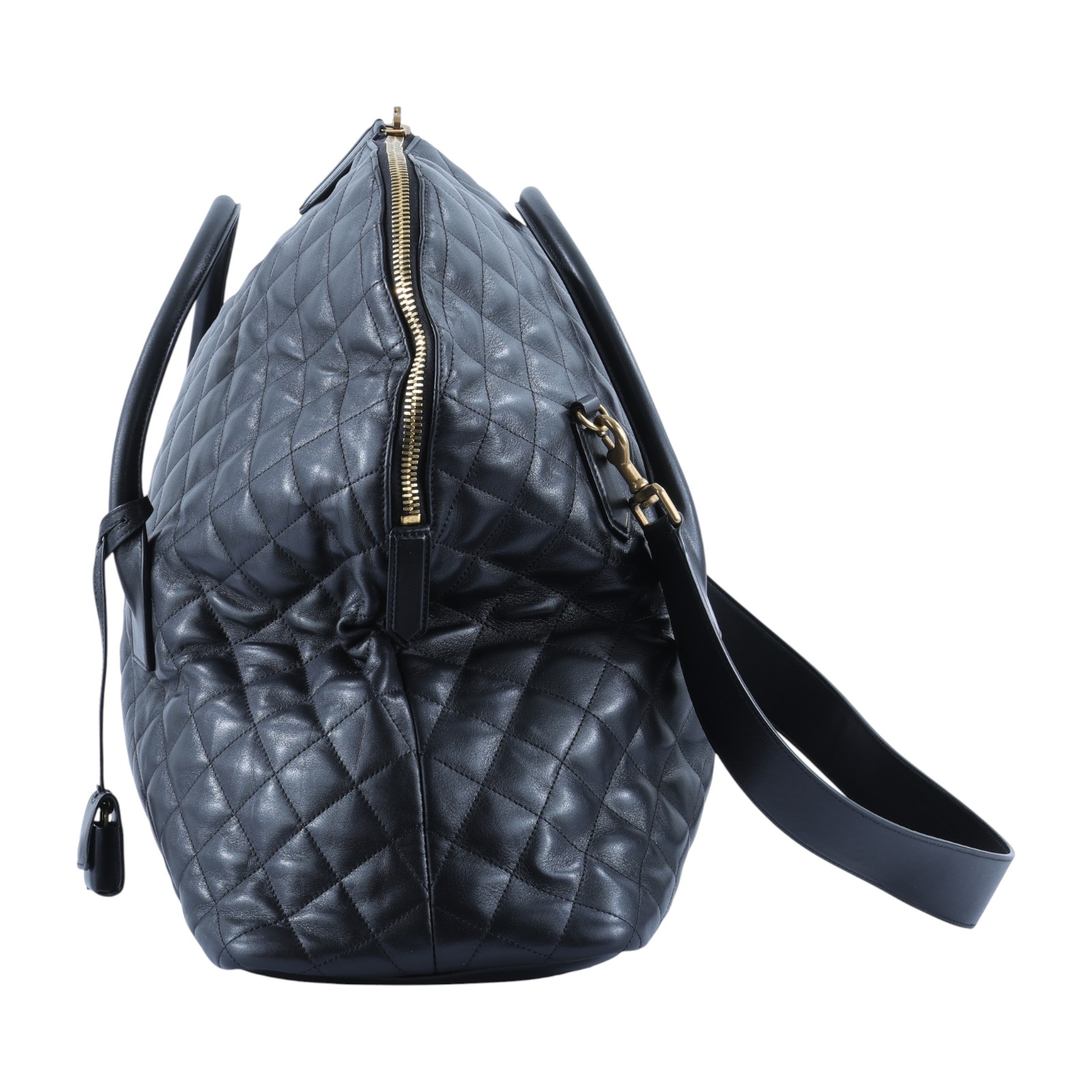 聖羅蘭 YSL SAINT LAURENT Es Gian 行李袋 736009AABK9 黑ES GIAN行李袋 防塵袋/背帶/鎖組