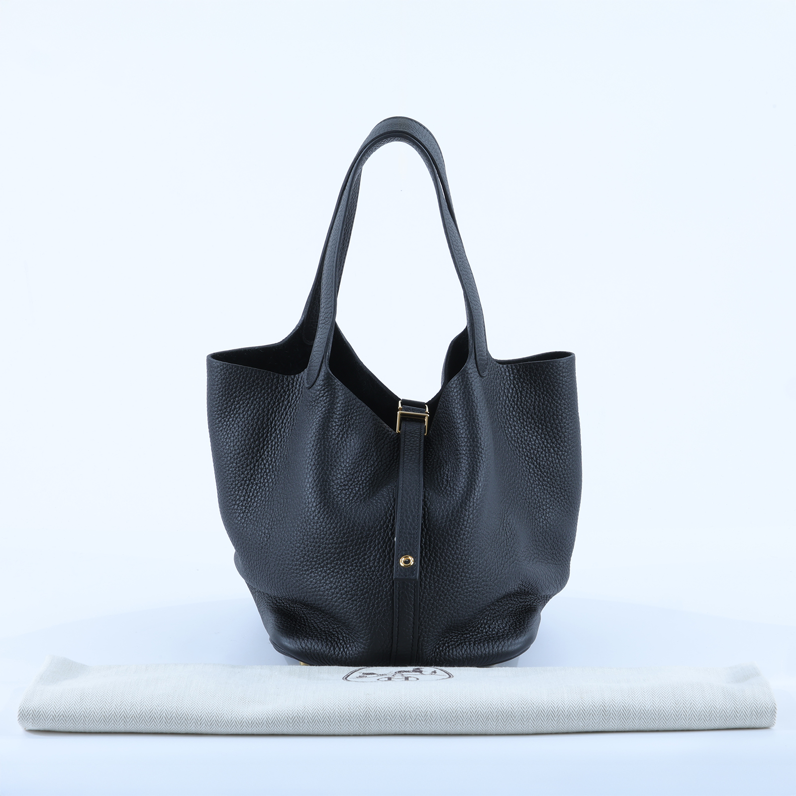 愛馬仕 Hermes Picotin Lock 22 菜籃子包 PT22 Z刻 黑金PICOTIN22 防塵袋/鎖組