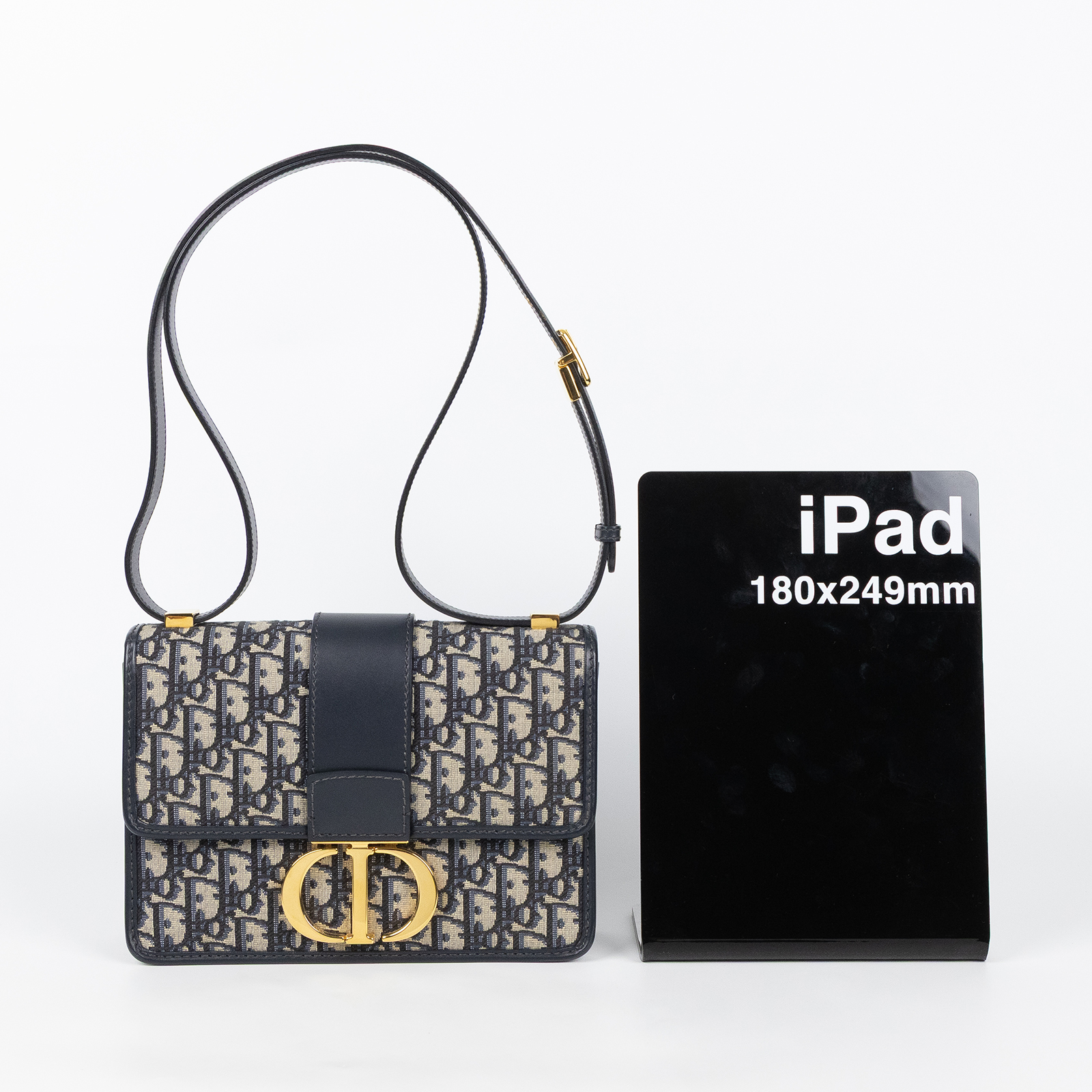 迪奧 CHRISTIAN DIOR 30 Montaigne 包 M9203UTZQ 黑老花蒙田30 保證卡