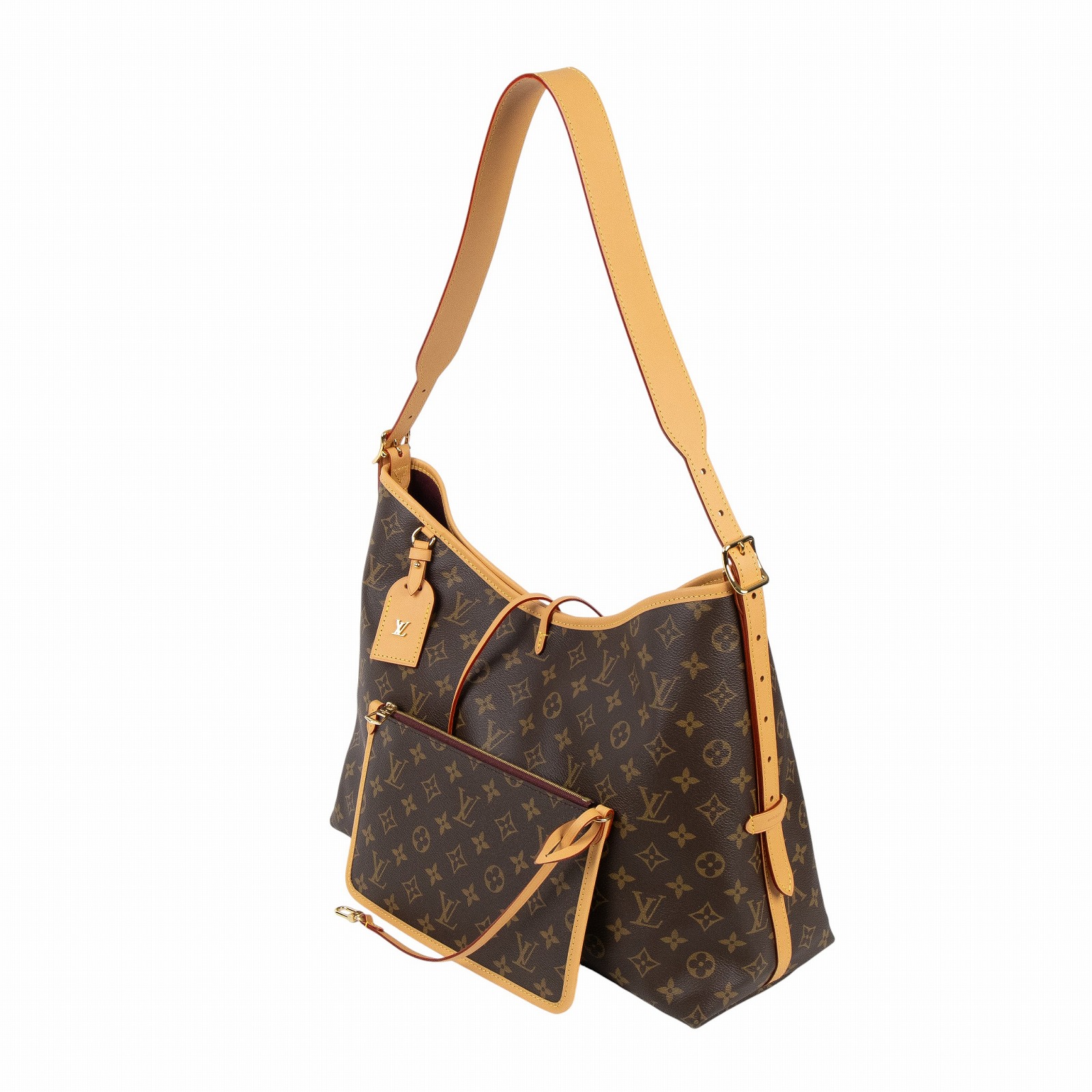 路易威登 LOUIS VUITTON CarryAll MM 原花 肩背包 M46197 晶片款 原花CARRYALL MM 防塵袋/內袋