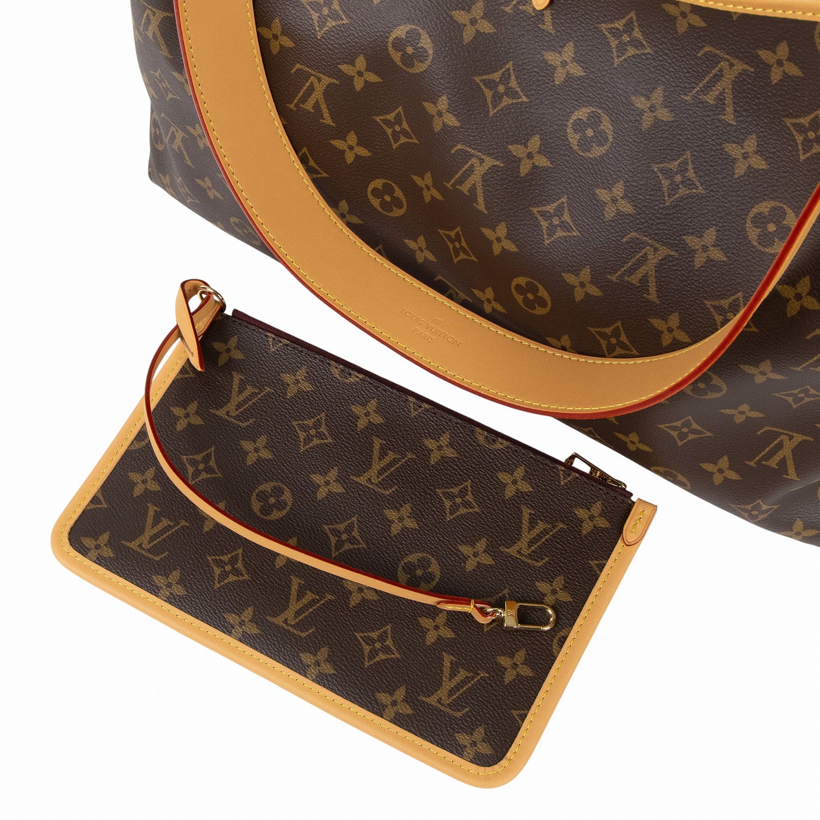 路易威登 LOUIS VUITTON CarryAll MM 原花 肩背包 M46197 晶片款 原花CARRYALL MM 防塵袋/內袋