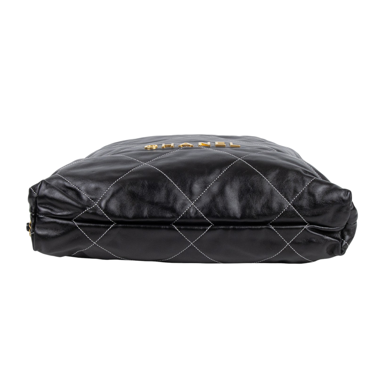 香奈兒 CHANEL 22 皮穿鍊 後背包 AS3859 晶片款 黑22後背包 縫線款 防塵袋