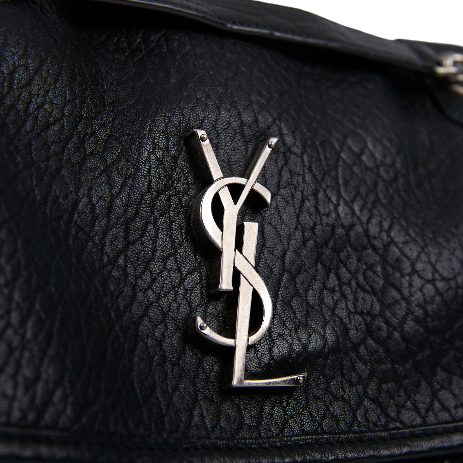 聖羅蘭 YSL SAINT LAURENT Niki 粒面小羊皮 中型 手袋 銀色五金 633178AACIA 黑NIKI粒面小羊皮 中號 防塵袋