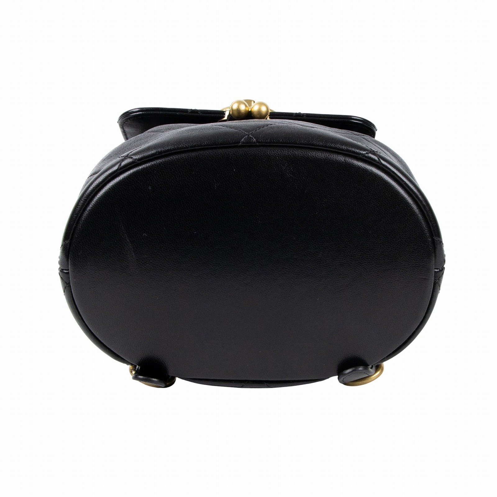 香奈兒 CHANEL Duma 後背包 AS4866 晶片款 黑小金球後背包 防塵袋