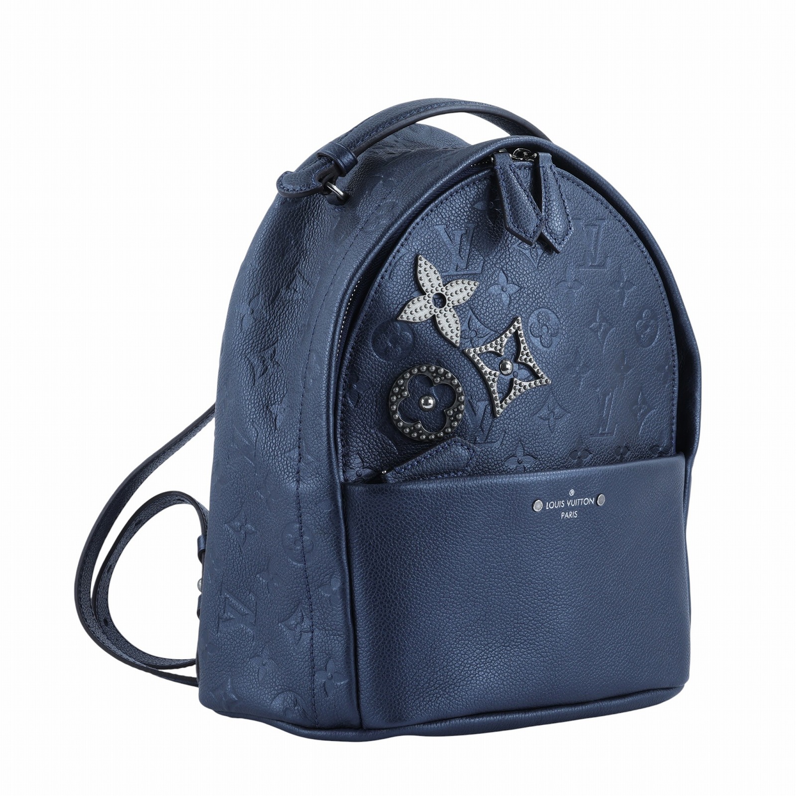 路易威登 LOUIS VUITTON Sorbonne 後背包 M43741 珠光藍sorbonne flower pins後背包 防塵袋