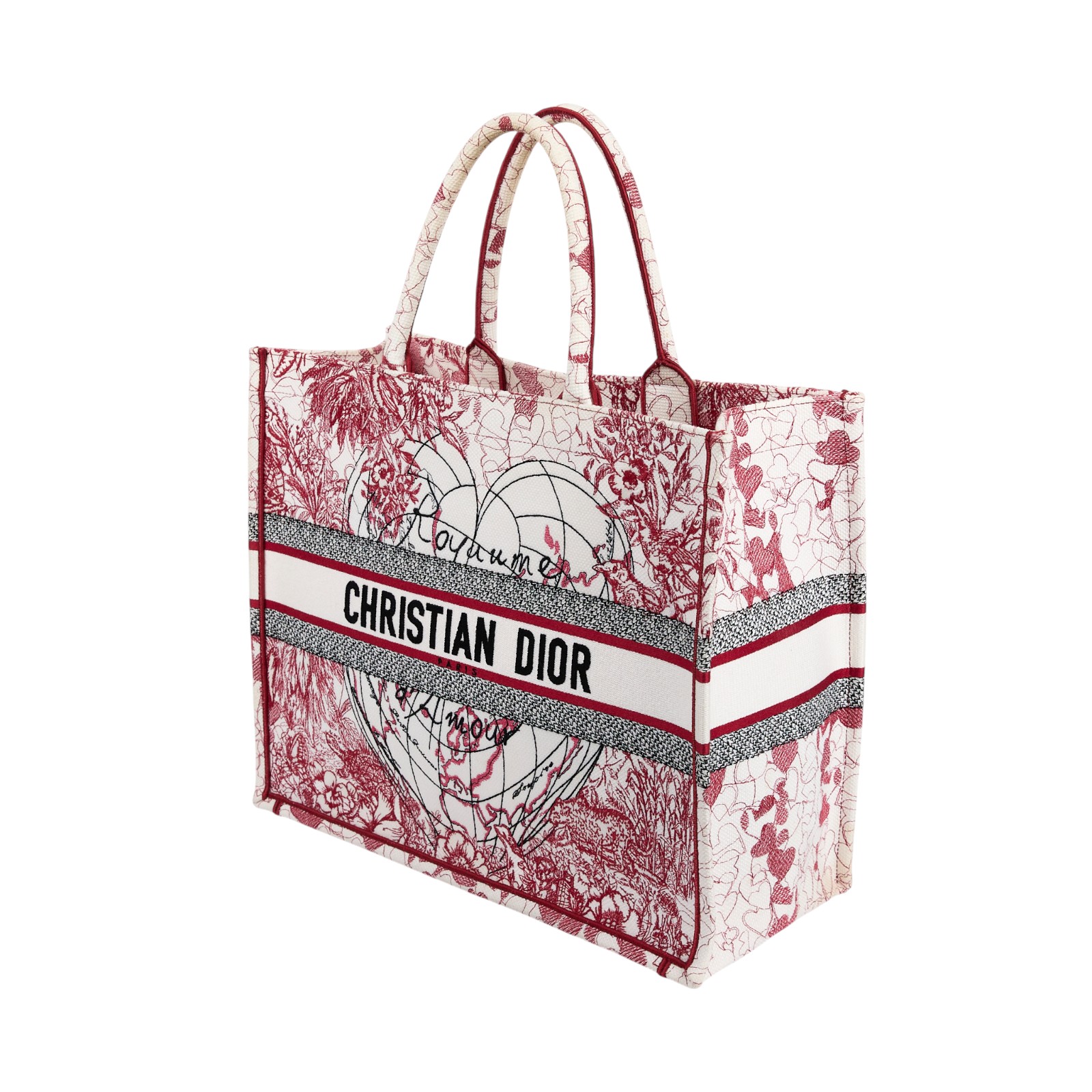 迪奧 CHRISTIAN DIOR Book Tote 中型 托特包 Dior Oblique M1296ZRHT  無附屬品