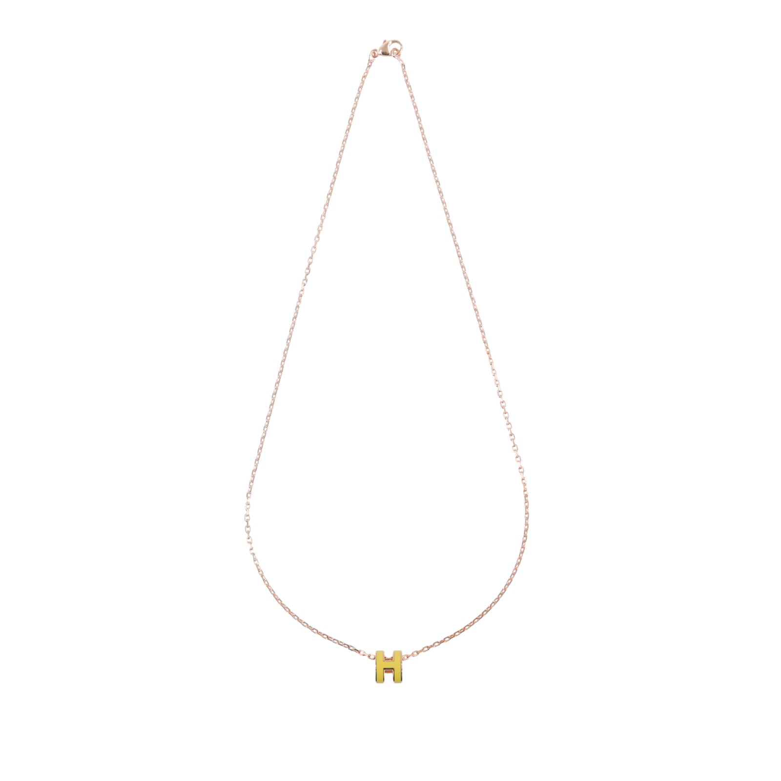 愛馬仕 Hermes Mini Pop H 墜飾 那不勒斯黃色 H147992FOB1 /  防塵袋/台灣購買證明影本/原廠盒子