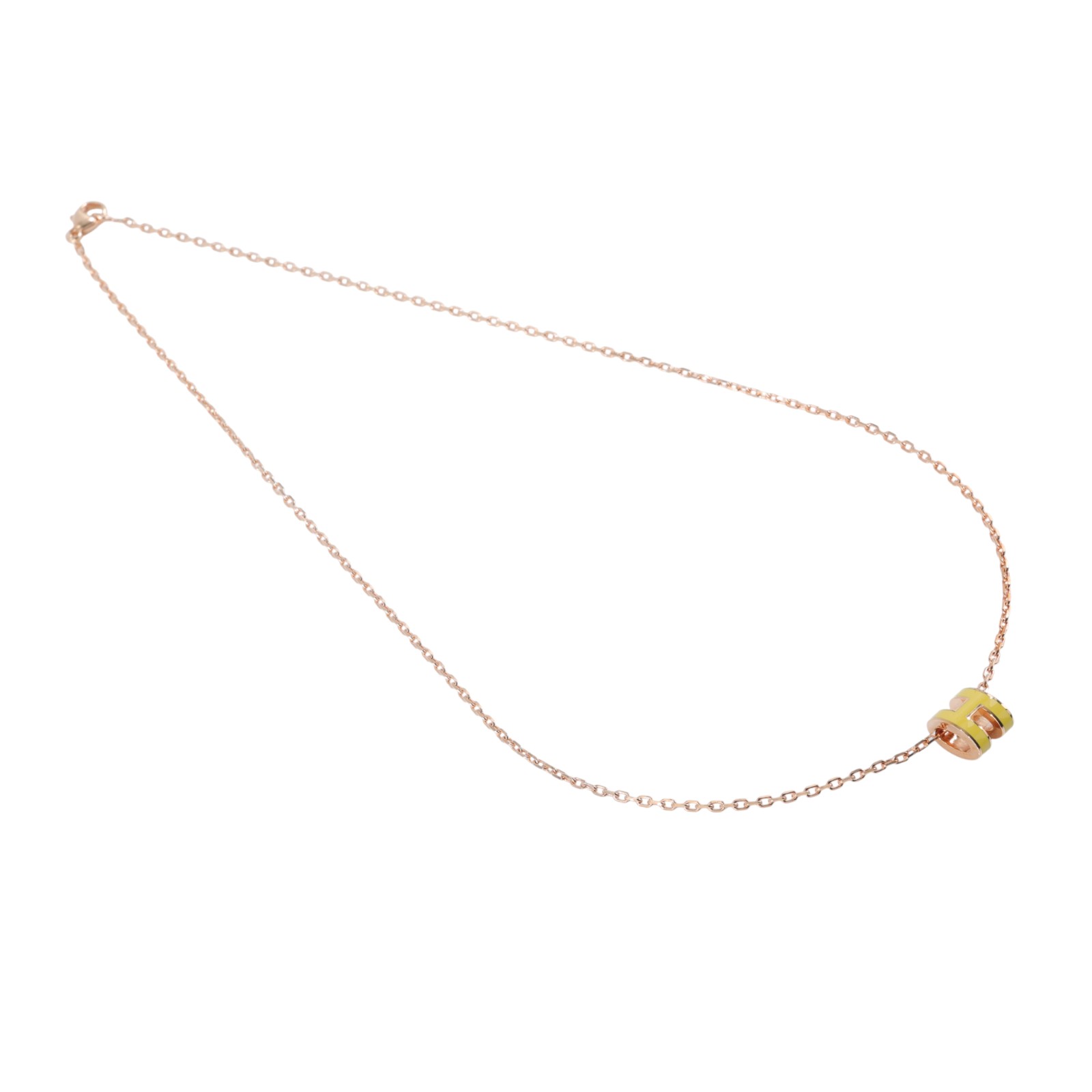 愛馬仕 Hermes Mini Pop H 墜飾 那不勒斯黃色 H147992FOB1 /  防塵袋/台灣購買證明影本/原廠盒子