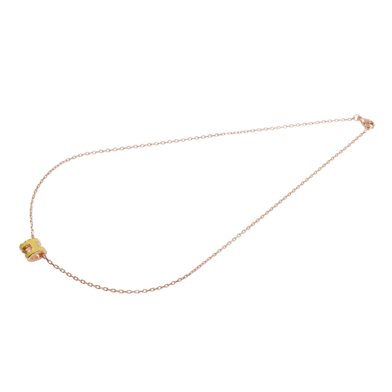 愛馬仕 Hermes Mini Pop H 墜飾 那不勒斯黃色 H147992FOB1 /  防塵袋/台灣購買證明影本/原廠盒子