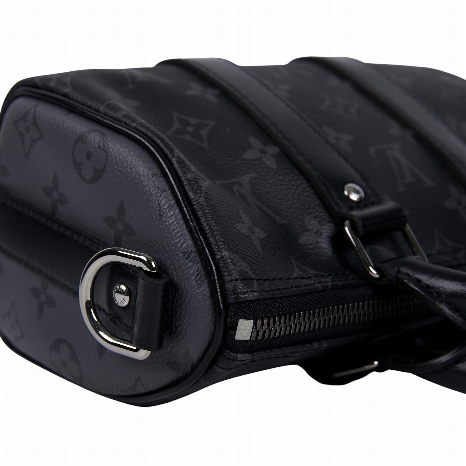 路易威登 LOUIS VUITTON Keepall Bandoulière 25 手提 肩背 波士頓包 Reverse帆布 黑色 M46271 晶片款  防塵袋//原廠盒子