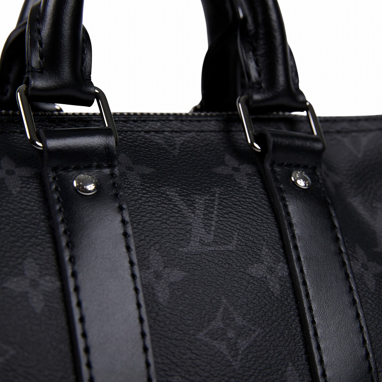 路易威登 LOUIS VUITTON Keepall Bandoulière 25 手提 肩背 波士頓包 Reverse帆布 黑色 M46271 晶片款  防塵袋//原廠盒子