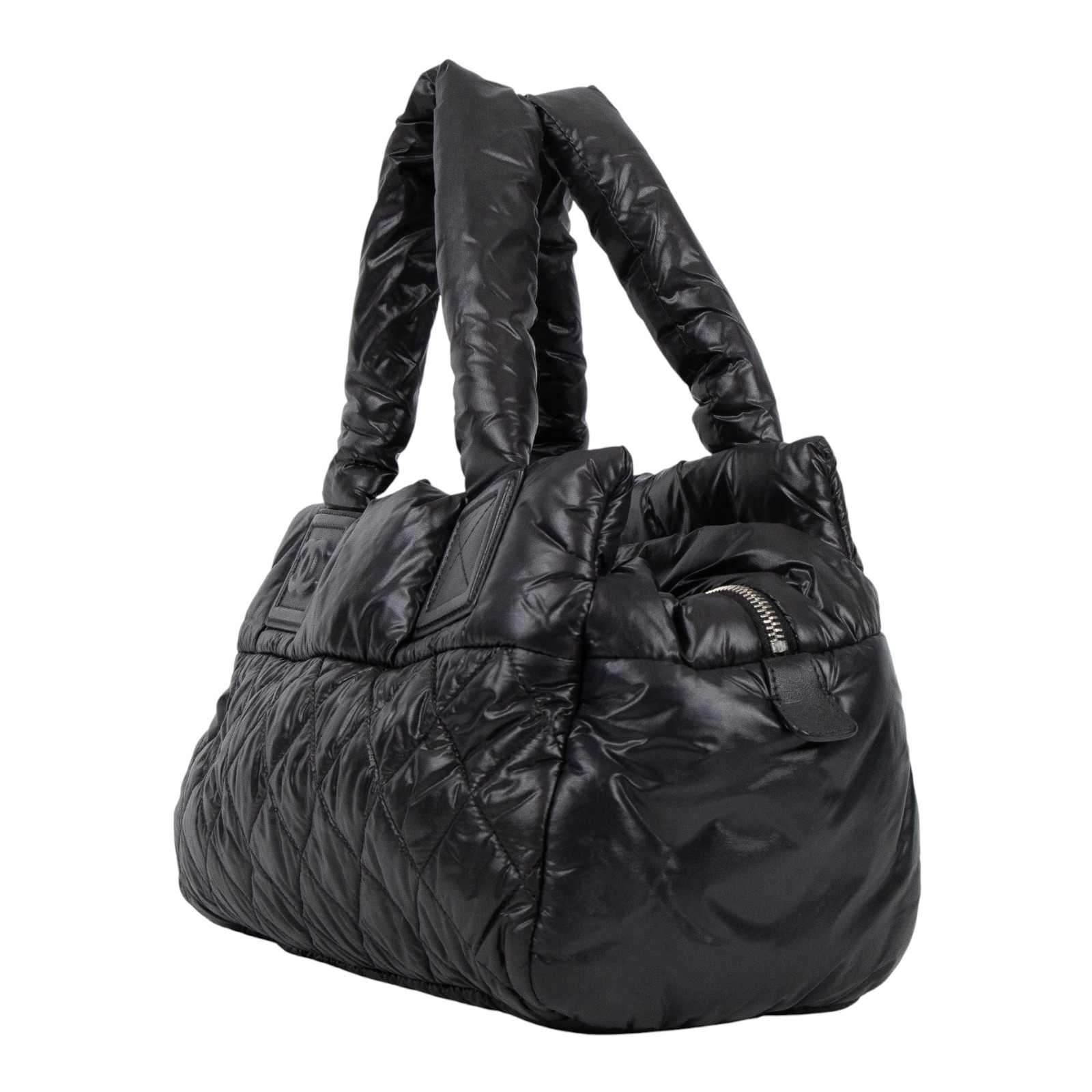 香奈兒 CHANEL Coco Cocoon 尼龍 手提 空氣包  16開黑COCO COCOON 保證卡