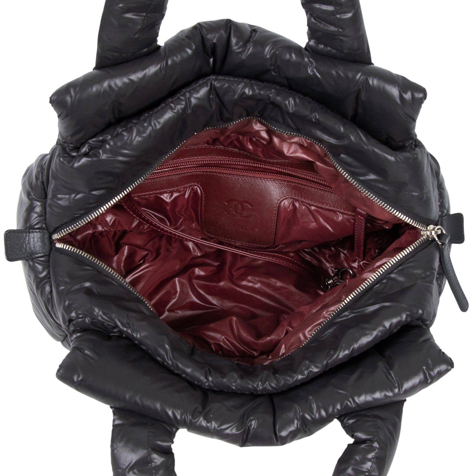 香奈兒 CHANEL Coco Cocoon 尼龍 手提 空氣包  16開黑COCO COCOON 保證卡